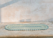 The Braided Rug Co. Table Runner in Mint