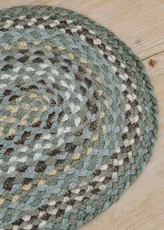 The Braided Rug Co. Table Runner in Seaspray