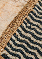 Braided Rug Co. Black Village Doormat