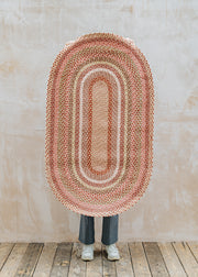 The Braided Rug Co. Coral Oval Rug