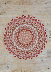 The Braided Rug Co. Placemat in Coral