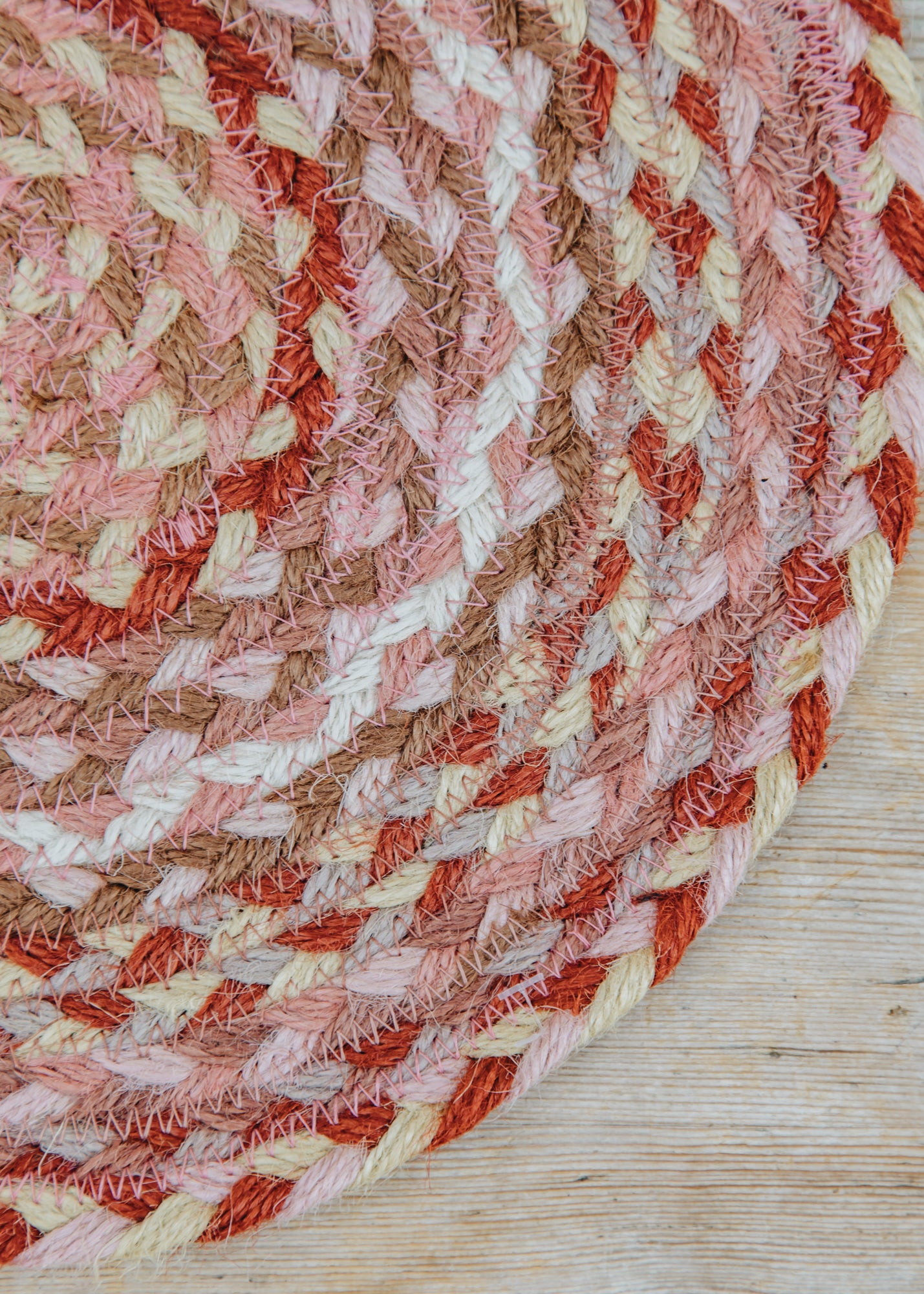 The Braided Rug Co. Placemat in Coral