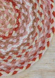 The Braided Rug Co. Placemat in Coral
