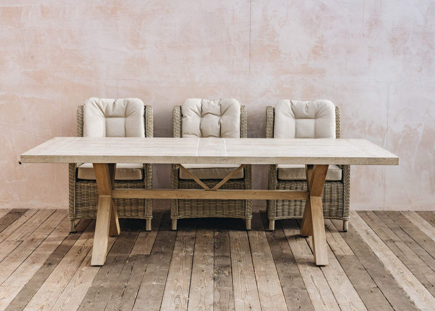 Bramblecrest for Burford Garden Co. Barley Eight Seater Dining Set