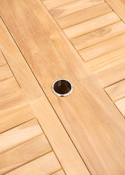 Bramblecrest Richmond Teak Eight Seater Extendable Elliptical Dining Set