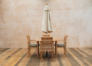 Bramblecrest Richmond Teak Four Seater Round Dining Set