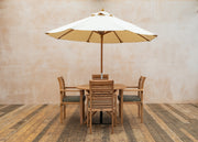 Bramblecrest Richmond Teak Four Seater Round Dining Set