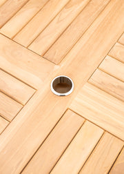 Bramblecrest Richmond Teak Four Seater Round Dining Set