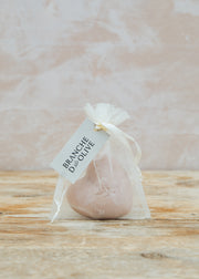 Bagged Heart Soap in Rose, 100g