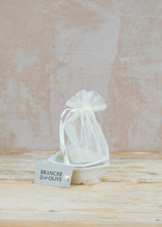 Branche D'Olive Heart Shaped Soap and Dish in Garrigue