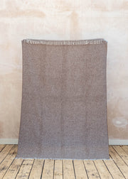 Burford Garden Co. Brown Donegal Style 8 Wool Blanket Throw