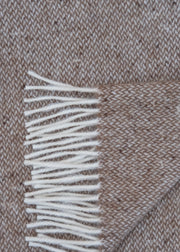 Burford Garden Co. Brown Donegal Style 8 Wool Blanket Throw