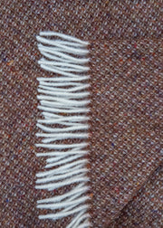 Burford Garden Co. Chocolate Donegal Style 7 Wool Blanket Throw
