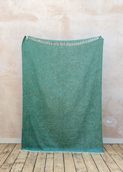 Burford Garden Co. Jade Donegal Wool Blanket Throw