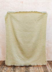 Mohair Throw in Sage Green