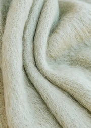 Bronte Moon Mohair Throw in Sage Green