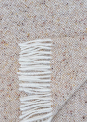 Burford Garden Co. Sand Donegal Style 5 Wool Blanket Throw