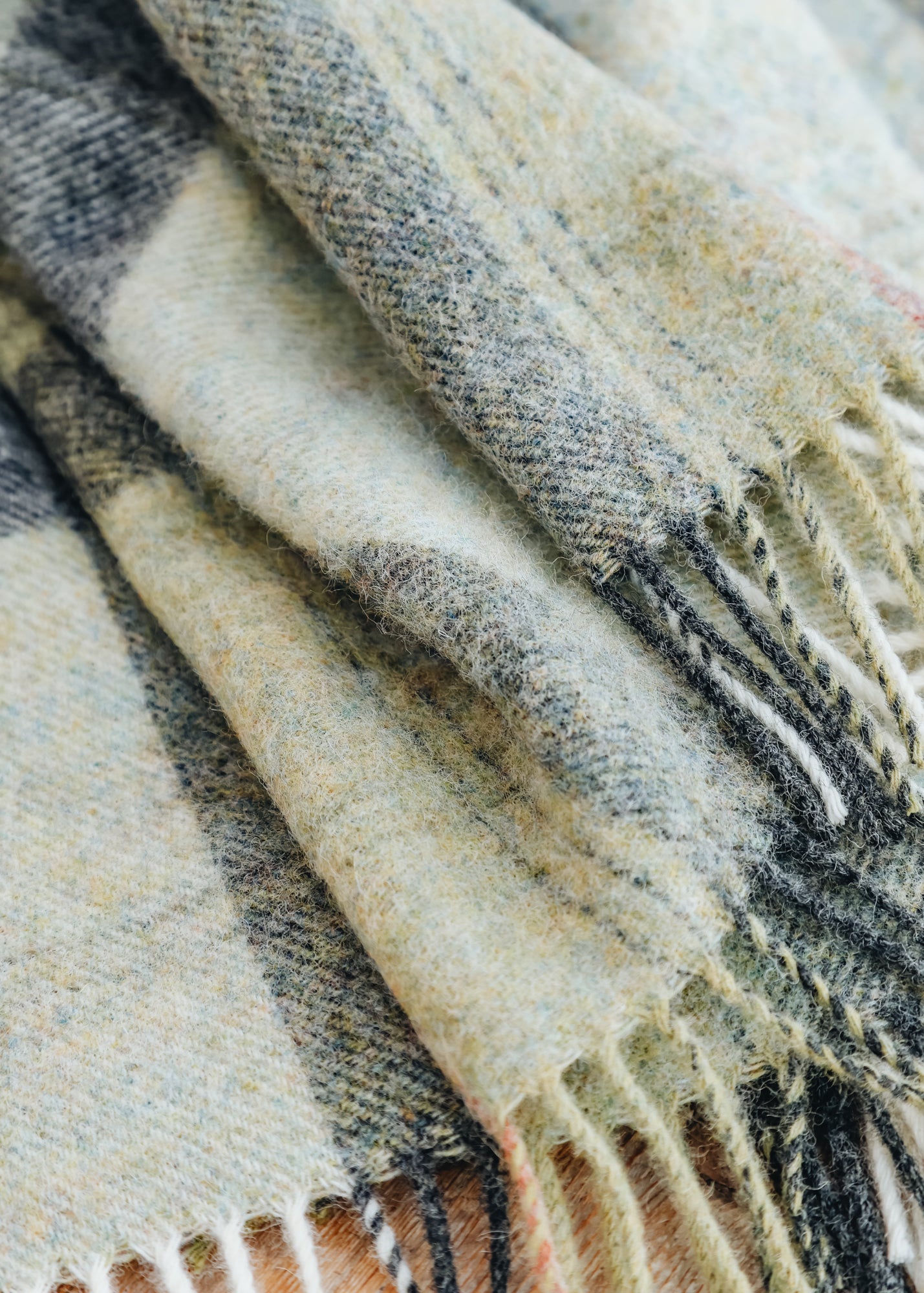 Bronte Moon Throw in Skye Green