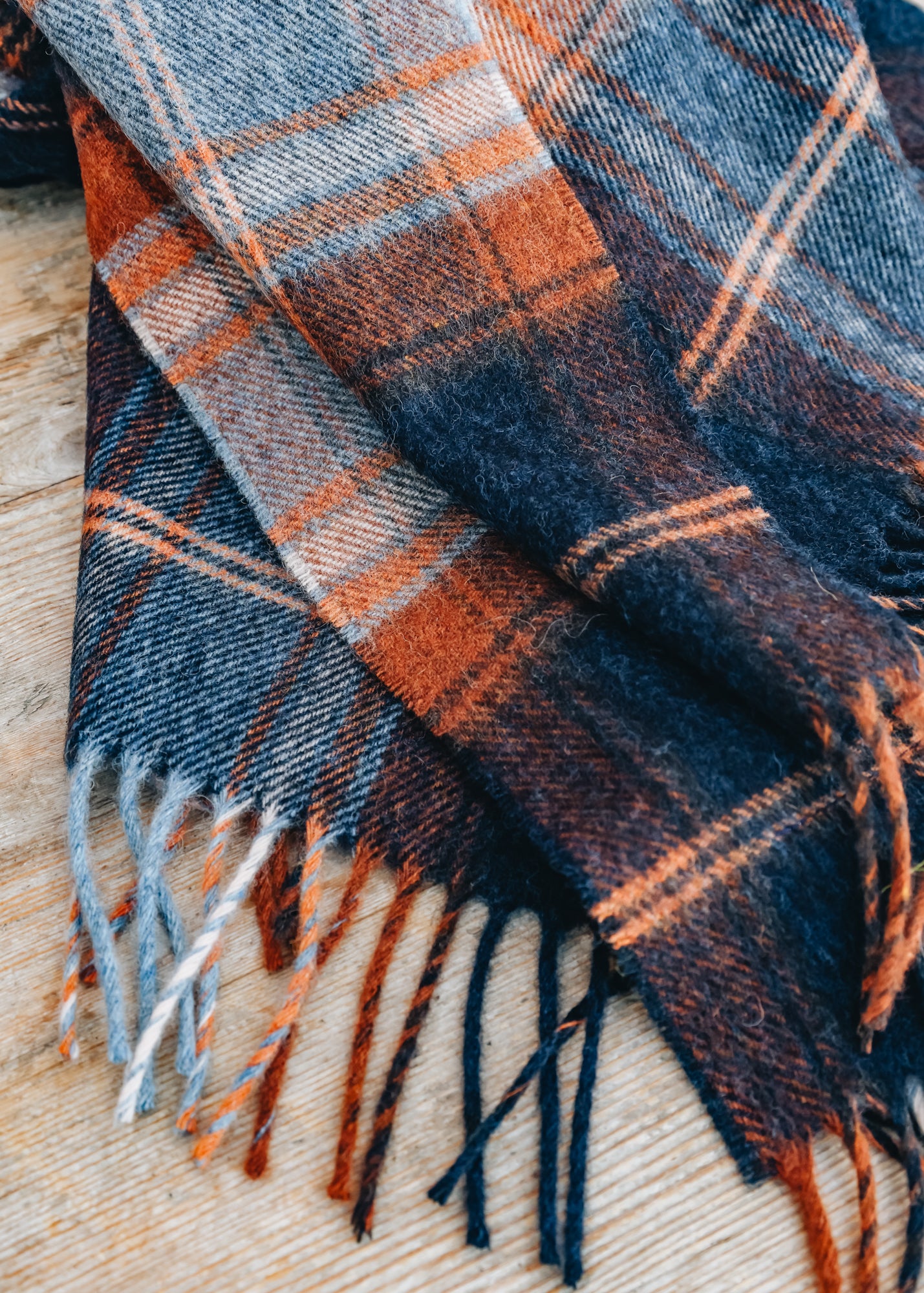 Bronte Moon Throw in Winterton Navy