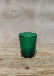 Memento Bubble Glass in Emerald
