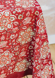 Bungalow Amara Scarlet Tablecloth