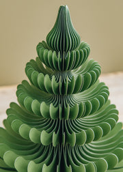 Bungalow Andina Paper Tree Decoration in Forest, 22cm