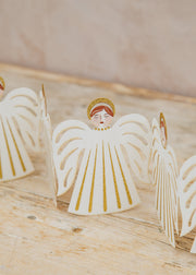 Books Angel Table Garland in Off White, 76cm