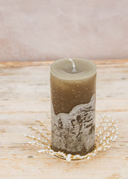 Books Beaded Candle Ring in Pearl, 7cm