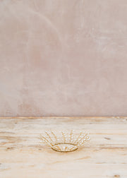 Bungalow Beaded Candle Ring in Pearl, 7cm