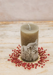 Books Beaded Candle Ring in Ruby, 7cm