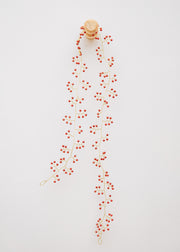 Books Beaded Garland in Ruby, 100cm
