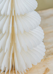 Bungalow Bramble Paper Tree Decoration in Cream, 30cm