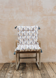 Bungalow Calla Azur Backed Seat Cushion, 50x100cm