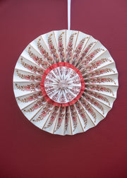 Calla Paper Rosette in Berry, 30cm