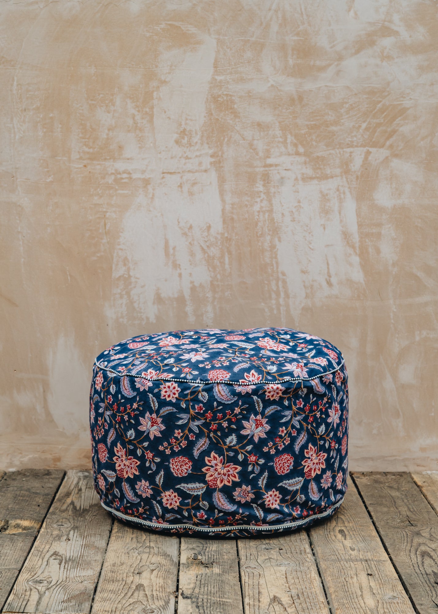 Divya Midnight Pouf Cushion