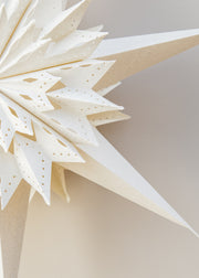 Bungalow Eris Paper Star in White, 50cm