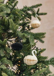 Books Honeycomb Swan Paper Decorations Set