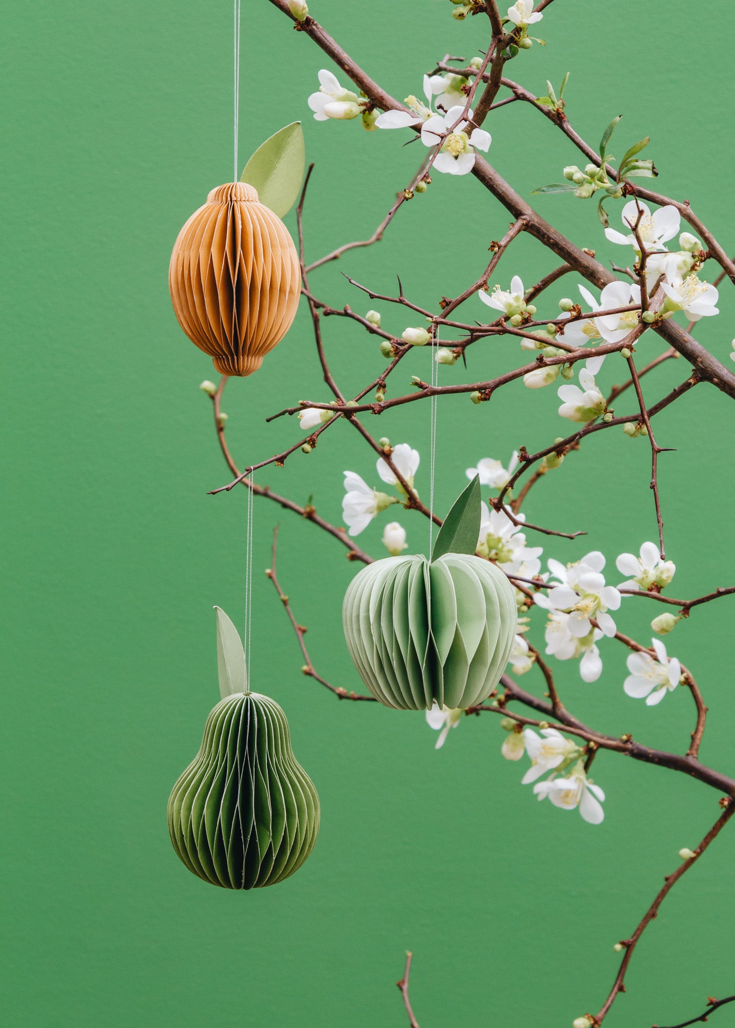 Bungalow Ivy Paper Fruits, set of three
