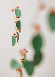 Bungalow Leaf Garland with Berries in Forest, 180cm
