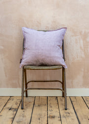 Linen Cushion in Lilac Rose