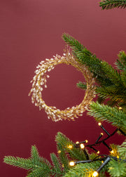 Mio Beaded Wreath in Champagne