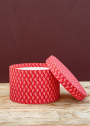 Bungalow Naya Scarlet Round Gift Box Set