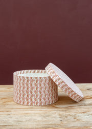 Bungalow Naya Scarlet Round Gift Box Set