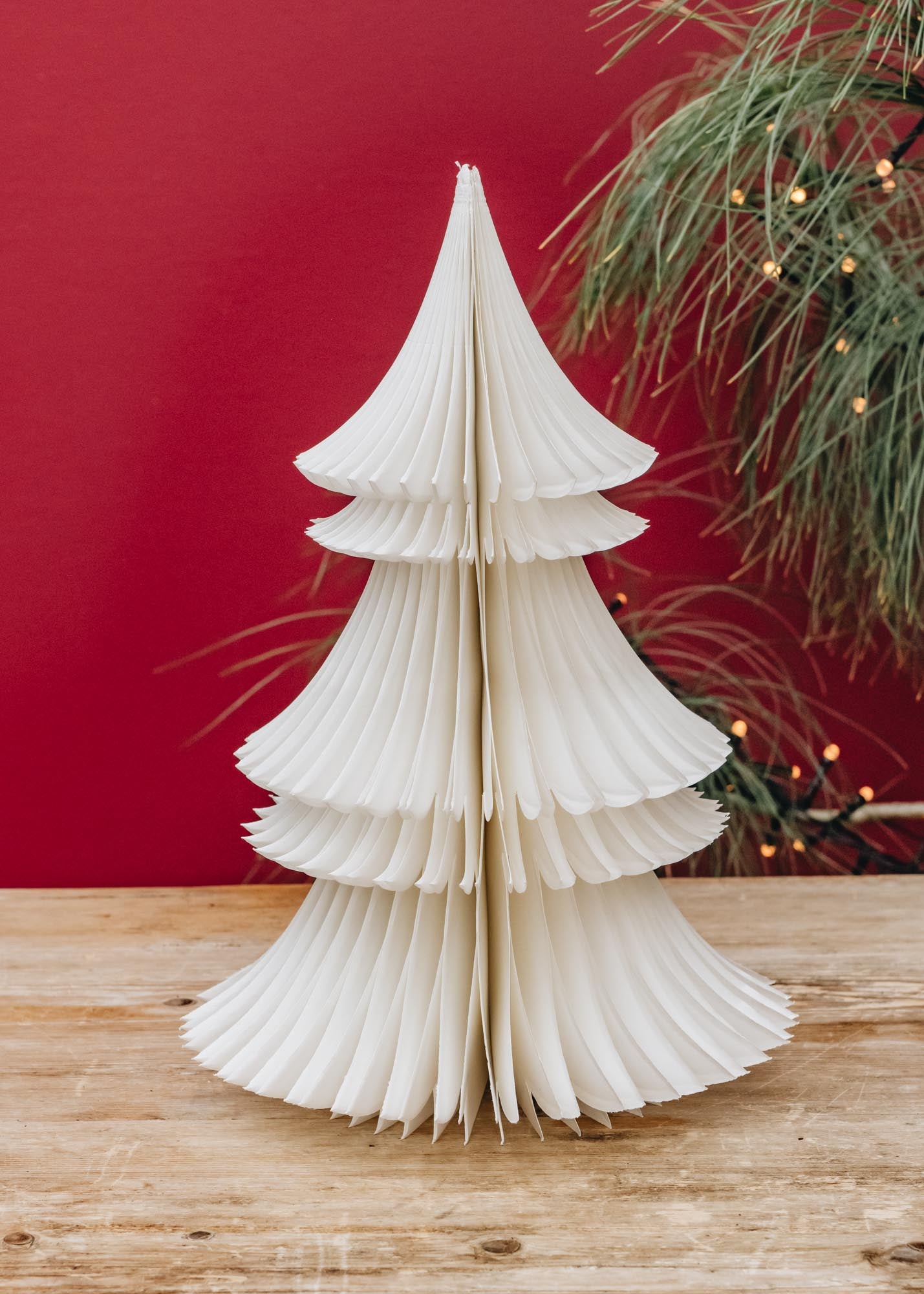 Bungalow Tall Cream Paper Tree