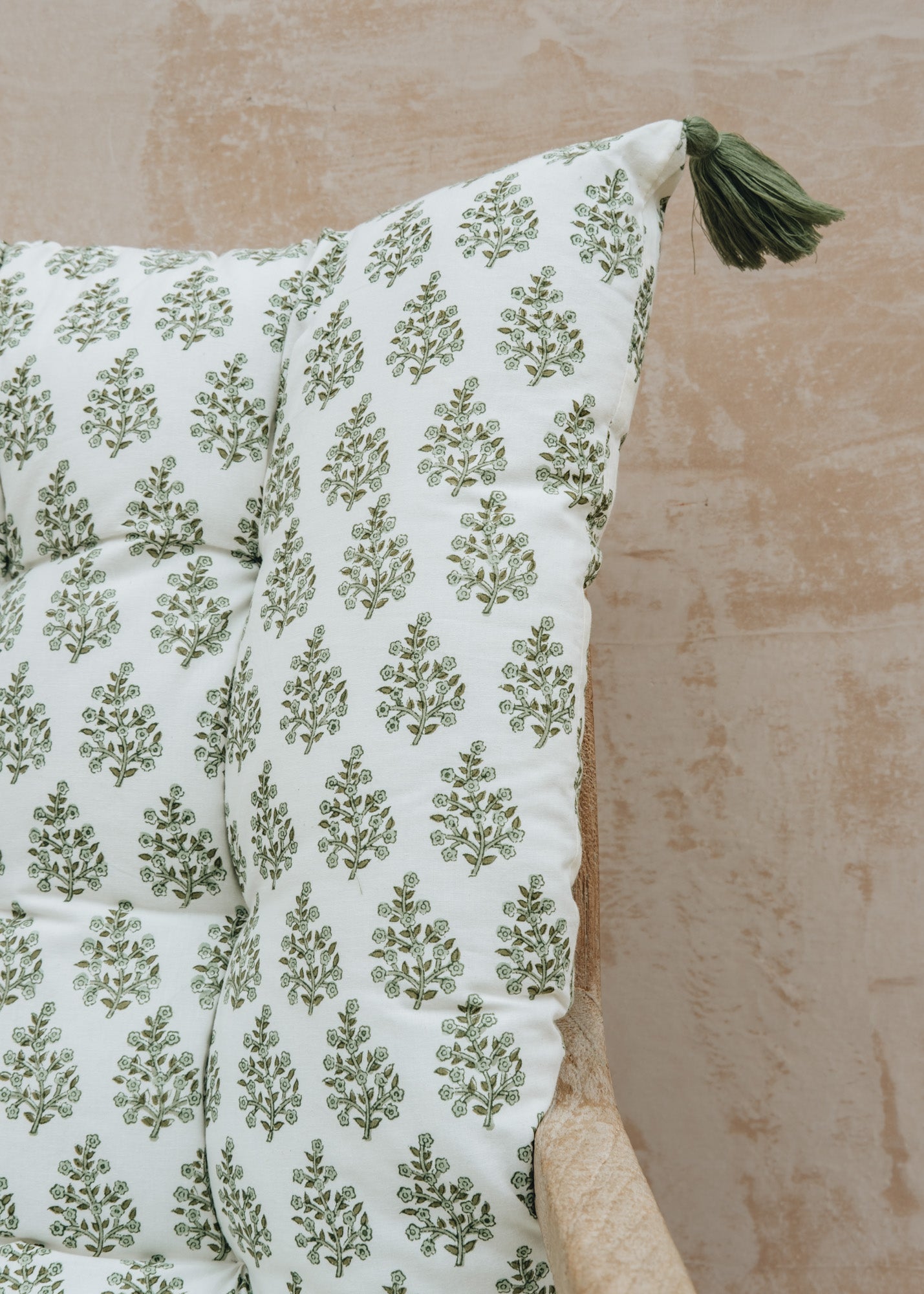 Bungalow Samira Moss Backed Seat Cushion, 50x100cm