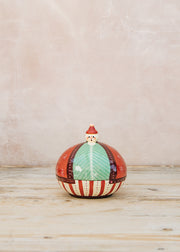 Books Santa Decoration Box, 12.5cm