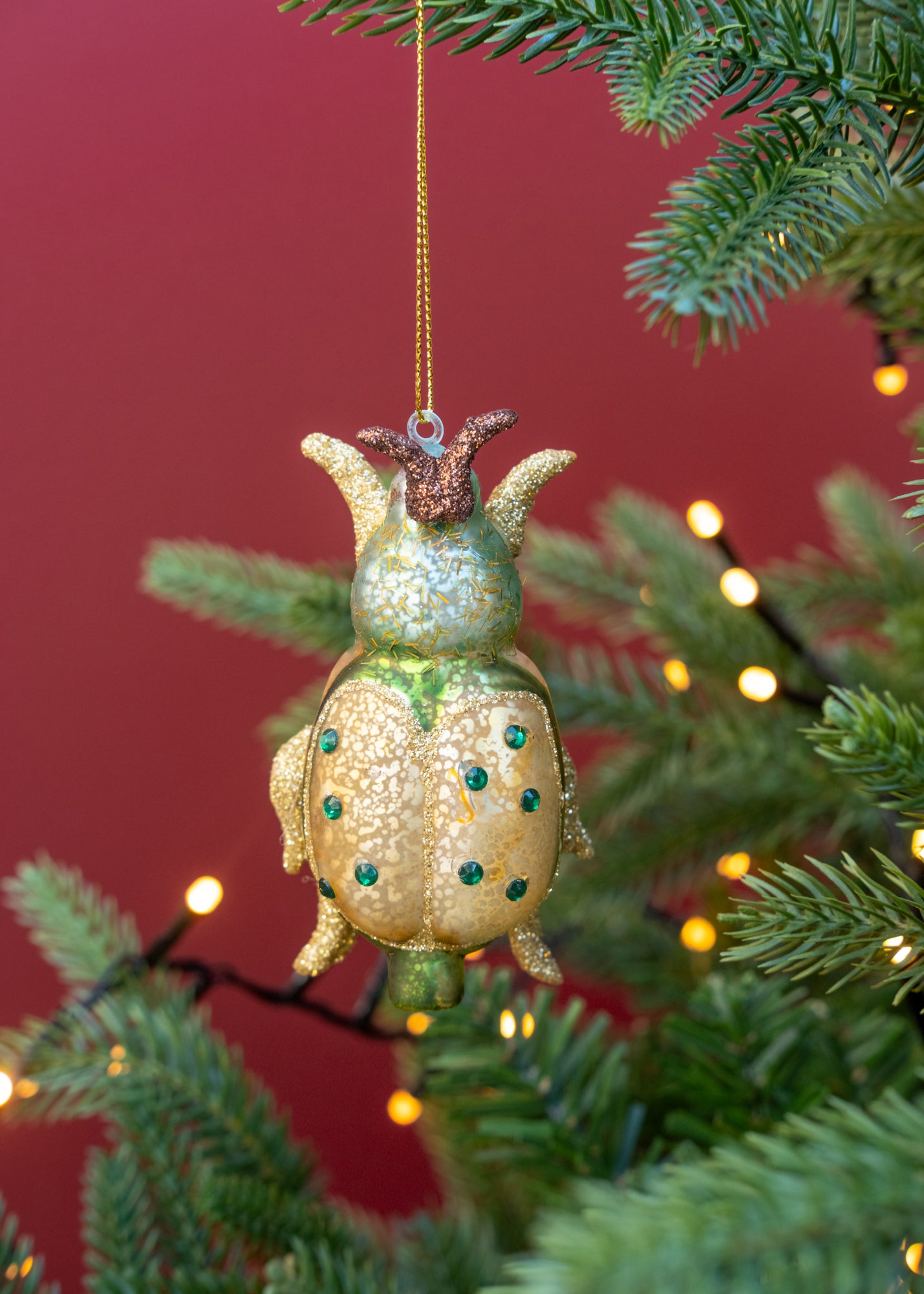 Scarab Ornament in Green