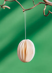 Bungalow Swirl Ivy Paper Egg Decorations, set of six
