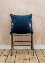 Bungalow Navy Velvet Cushion