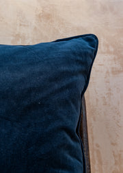Bungalow Navy Velvet Cushion